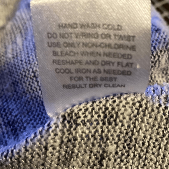 Pink Republic Gray White Aztec Long Sleeve Open Long Cardigan Sweater Size Small - Picture 9 of 10